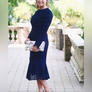 Dainty Jewells Navy Sweet Peony Dress